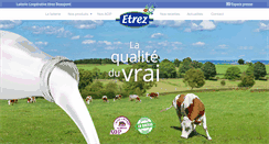 Desktop Screenshot of laiterie-etrez.com